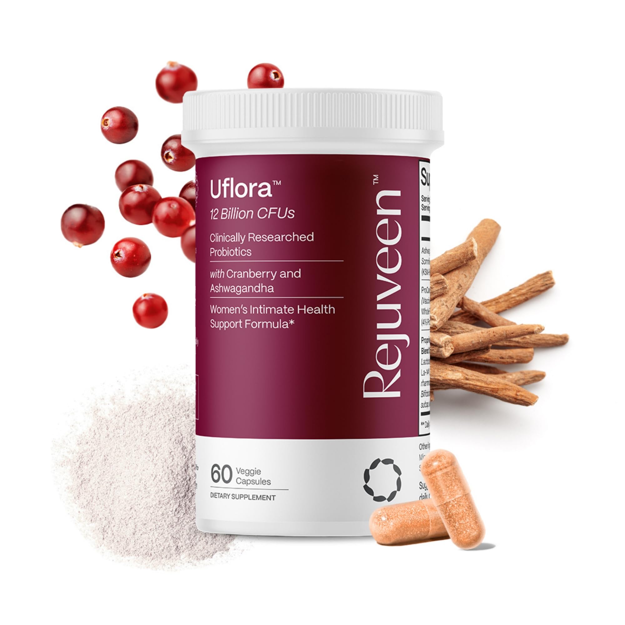 Rejuveen Uflora Vaginal Probiotics | Supports Vaginal Health, Moisture & Yeast | Enhances Intimate Wellness | Clinically Proven Dosages | Probiotics,