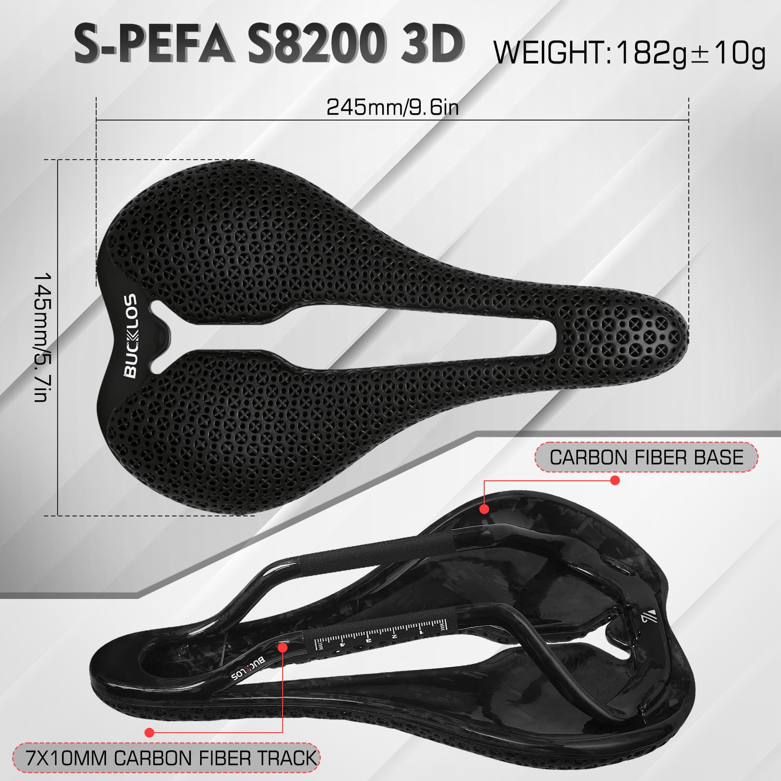 Amazon | BUCKLOS S-PEFA S8200 3Dプリント自転車サドル ロードバイク