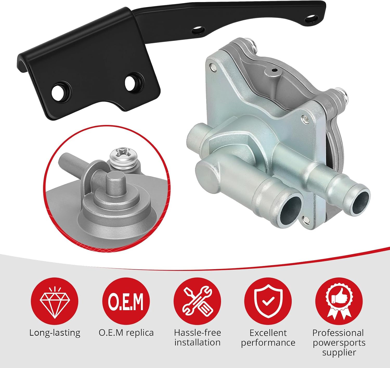 JAVIK Fuel Gas Auto Petcock Valve Assembly For Honda Magna 750 VF750C/C2/CD 1994-2003 O.E.M# 16970-MZ5-003