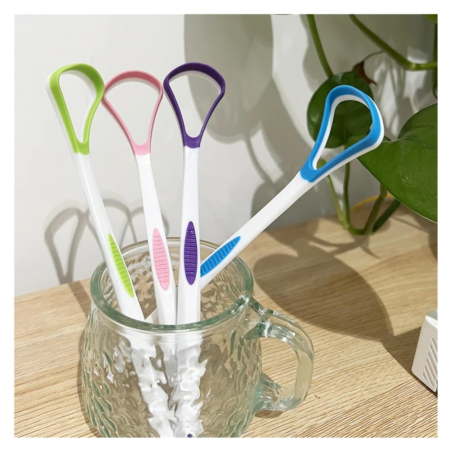 5pc Silicone Tongue Brush Cleaner Reusable Scraper For Adults Mouth Tool
