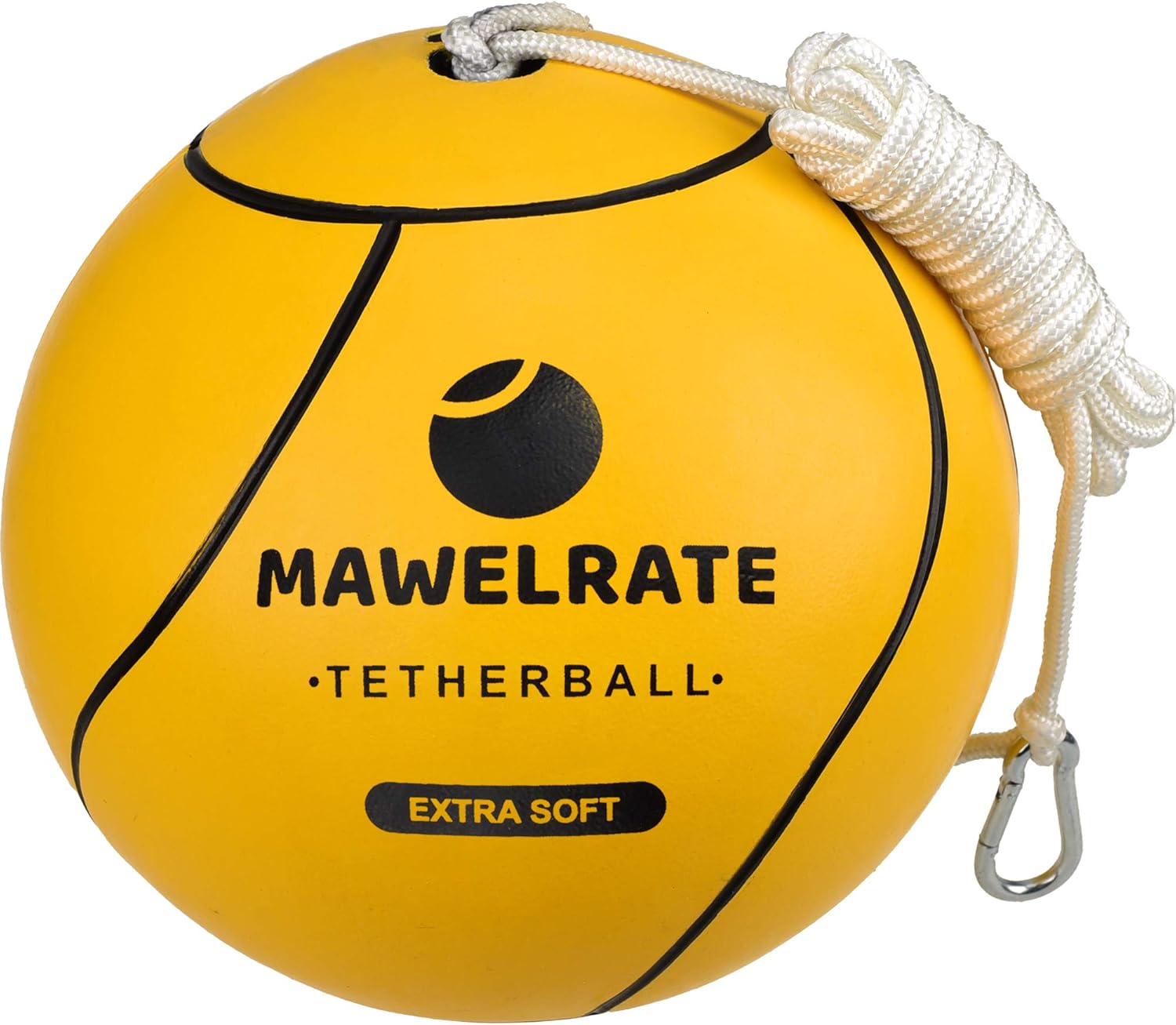 MAWELRATE Soft Tetherball Ball and Rope Set Perfect Outdoor Game for Kids and