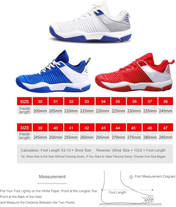 PHATM Men Women Indoor Court Shoe Fencing Competition Training Boots Competition Sport Fighting Shoes Wear-Resistant Competitive Shoe