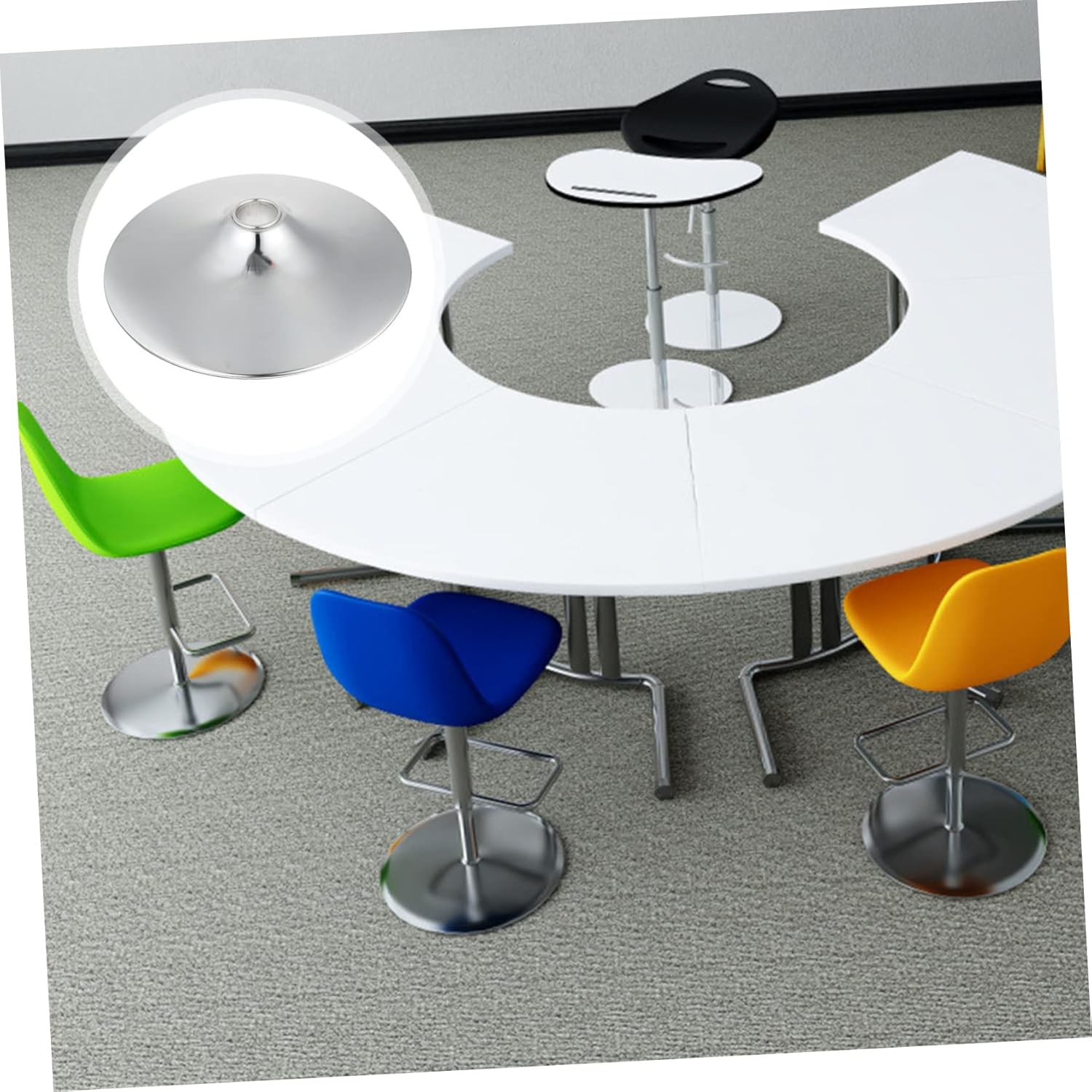 Zerodeko Round Base Accessories for Chairs and Tables Furniture Holding Base for Bar Tables and Bar Stools Sturdy