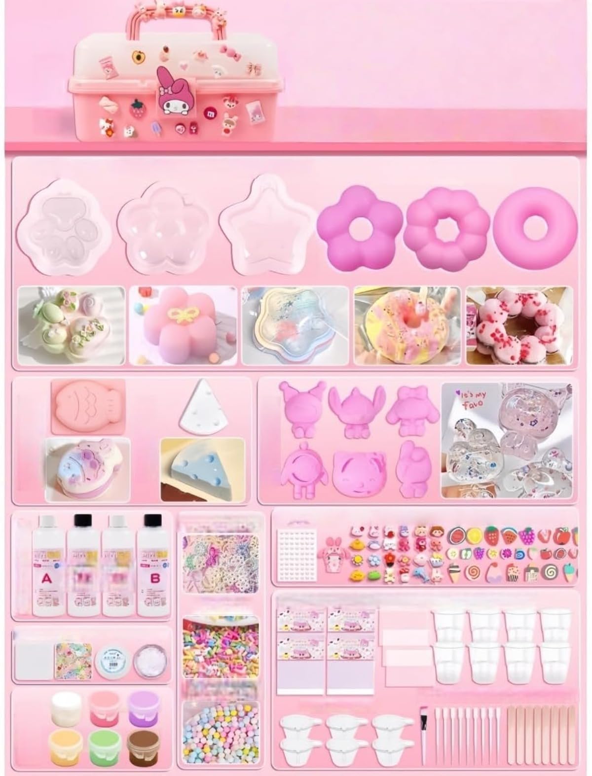 Amazon | Vilom スクイーズ手作りキット 収納ボックス付き DIY