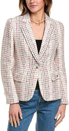 Women's Plaid Blazer - Half Sleeve Tie Waist Jacket For Summer, Office & Casual Wear