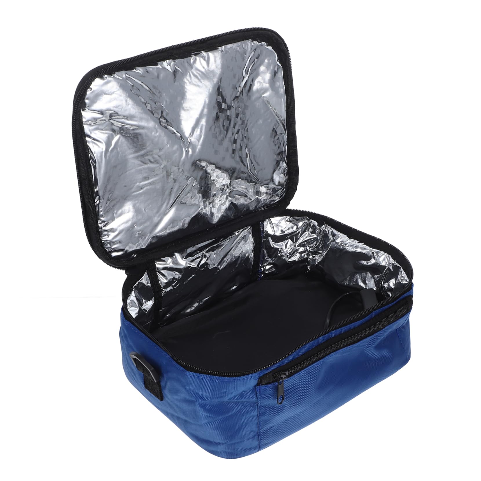 Amosfun Bolsa de Almuerzo Aislante para Coche 12v Material de Tela Oxford y Aluminio, Mantiene Temperatura Constante y Recalienta Alimentos, Adecuado para Oficina y Senderismo