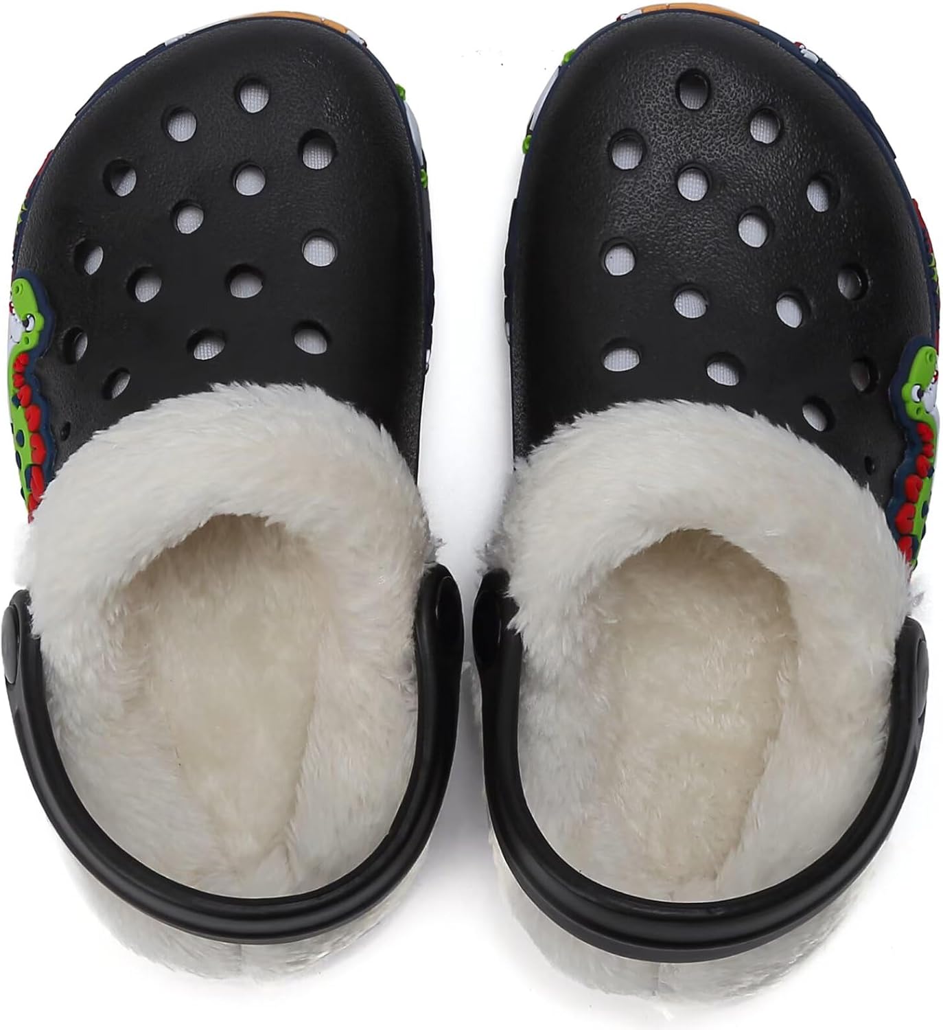 Toddler Lined Clog Slippers Winter Garden Sandals Kids House Shoes Warm Slip On Sneakers Cartoon Slides for Boys and Girls Children Indoor Outdoor - Image 6