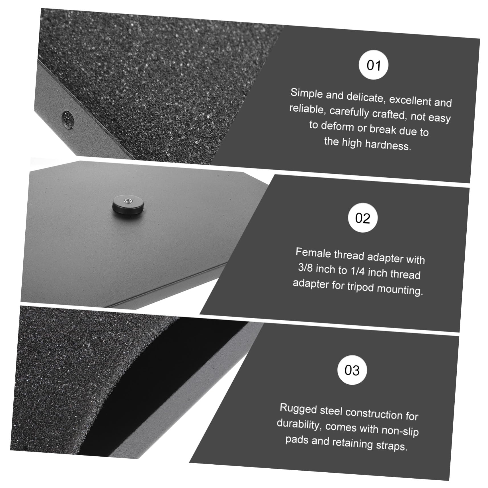 Homoyoyo Supporto Treppiede Per Proiettore e Laptop Piattaforma Vassoio Compatibile Pads Antiscivolo e Cinghie Di Sicurezza Per Uso Stabile Professionale