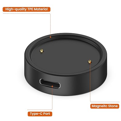 Vancle Charger for Amazfit Bip 6/Active 2, Magnetic Charging Cable Cord for Active 2, Amazfit Bip 6 Smart Watch (3.3ft/1m)