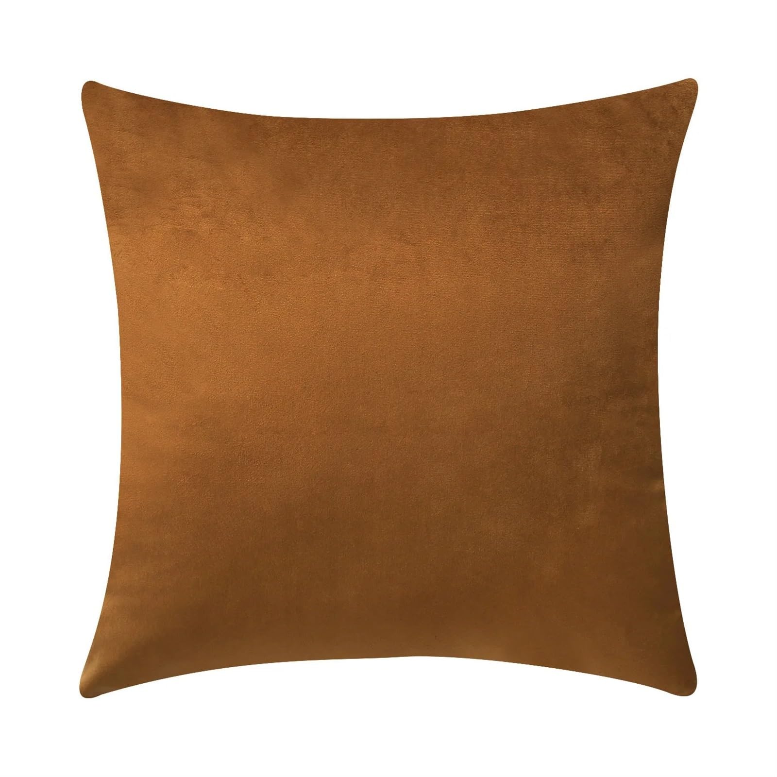 Housse de coussin velours café 65x65 cm pour une ambiance chaleureuse et cosy