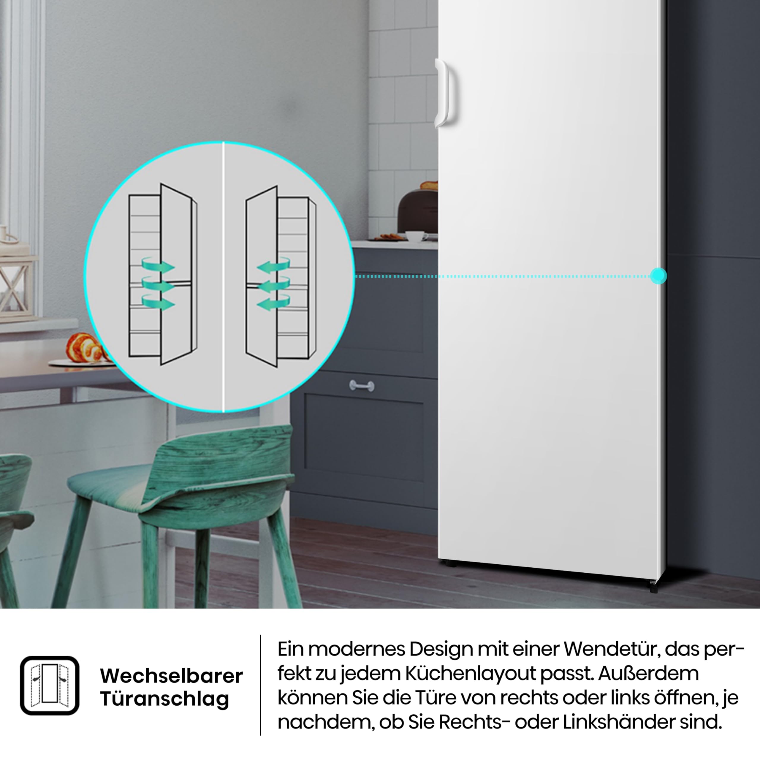 Hisense FV245N4AW2 Gefrierschrank TotalNoFrost SuperFreeze 194 l 41 dB 219 kWh Inox-Look Weiß