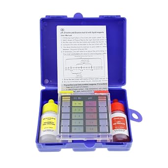 U.S. Pool Supply Standard 3-Way Swimming Pool & Spa Test Kit, Tests Water | for pH, Chlorine and Bromine