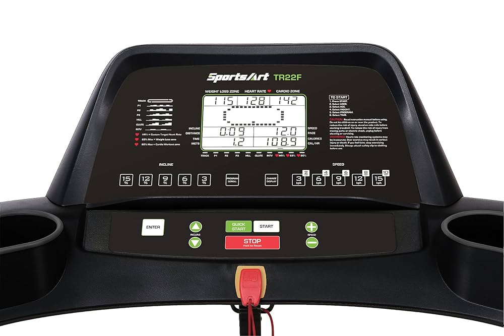 トレーニングマシン Amazon | SportsArt スポーツアート 電動トレッドミル TR-22F