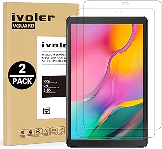 VGUARD [2-Unidades] Protector de Pantalla para Samsung Galaxy Tab A 10.1 Pulgadas 2019 (T510 / T515), Cristal Vidrio Templado Premium [Dureza 9H] [Anti-Ara?azos] [Sin Burbujas]