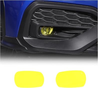 Daeiclru Car Front Fog Light Film Compatible with Subaru WRX 2022-2026, Front Fog Light Overlay Vinyl Decal Tint Film Sticker, Fog Light Decorative Sticker Accessories Yellow