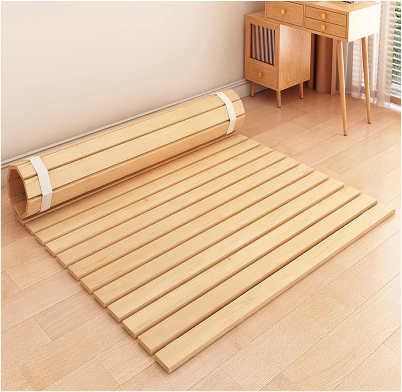 Folding Box Spring, Lumbar Hard Pad Harden Spine Guard Ranked Skeleton Wooden Folding Hard Bed Support Board for Bedrooms, Dormitories(28X75IN)