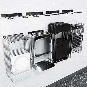 Folding Chair Storage Rack Wall Mount