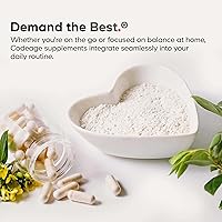 Vista 8 de Codeage GLP-1 Probiotic+ - Probióticos vivos Akkermansia, Clostridium, Bifidobacterium, probiótico de inulina de achicoria, suplemento