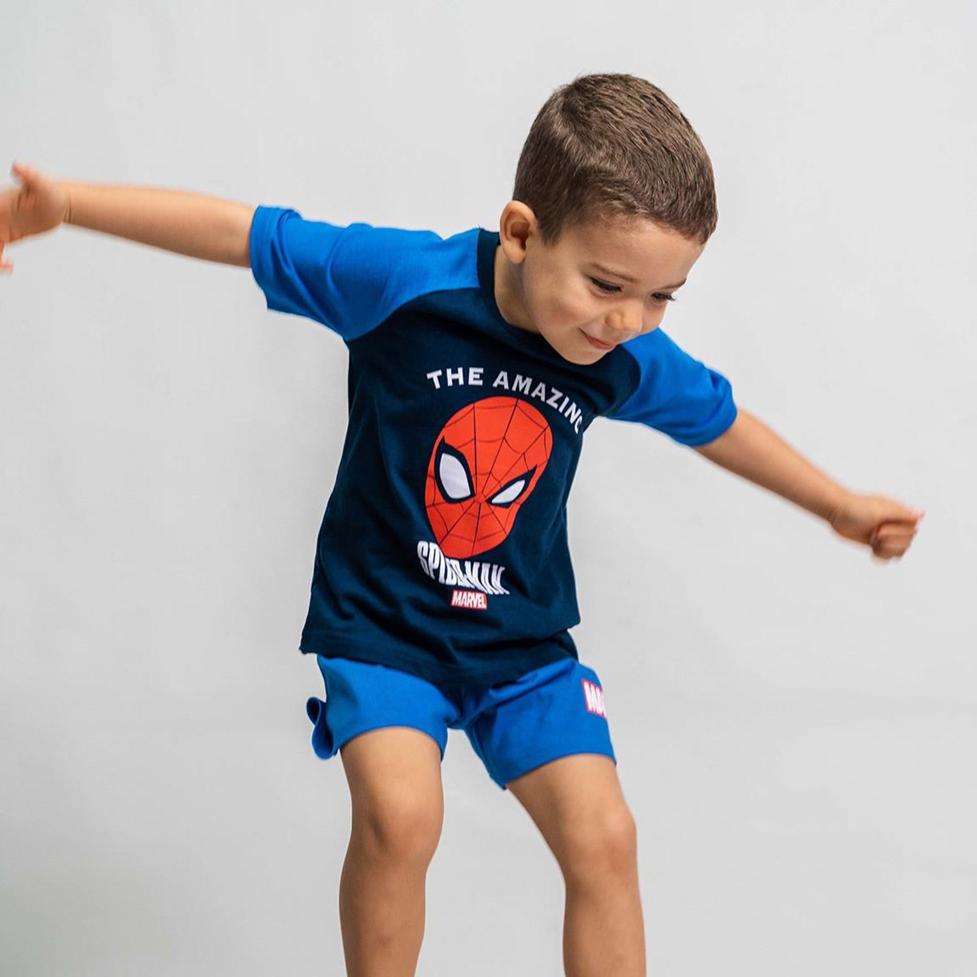 CERDÁ LIFE'S LITTLE MOMENTS Corto Single Jersey Pijama de Verano de Spiderman para Niño Unisex bebé