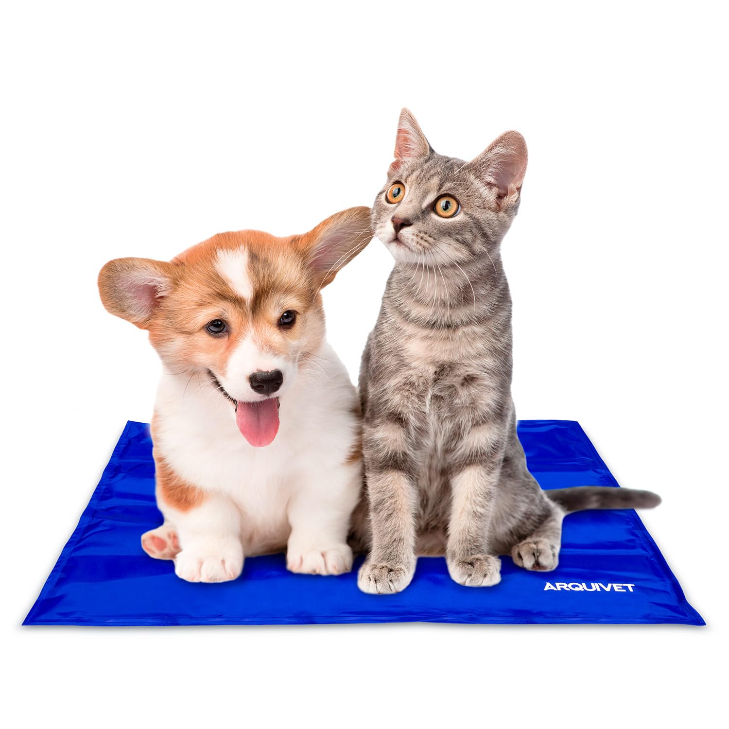 Arquivet - Alfombra refrescante para Perros y Gatos 40x50, alfombrar Pet Cooling Mat, azul