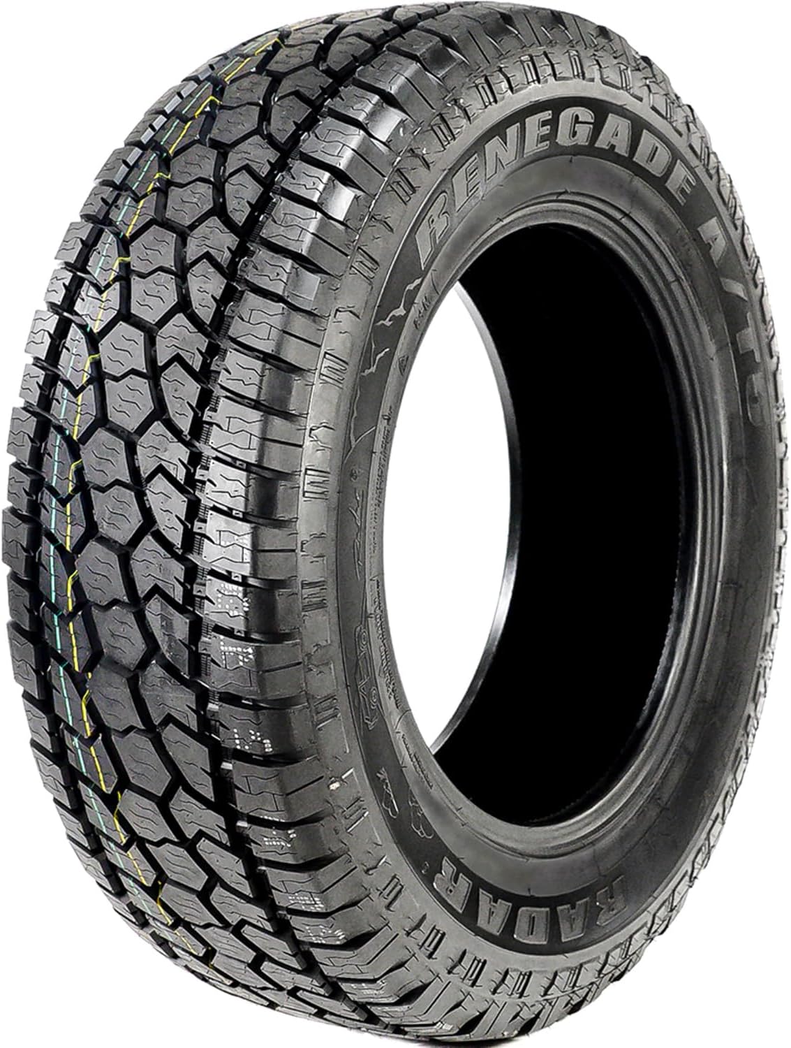 Radar Tires Renegade A/T5 All-Terrain Radial Tire - 33X12.50R22LT 109Q, RZD0107
