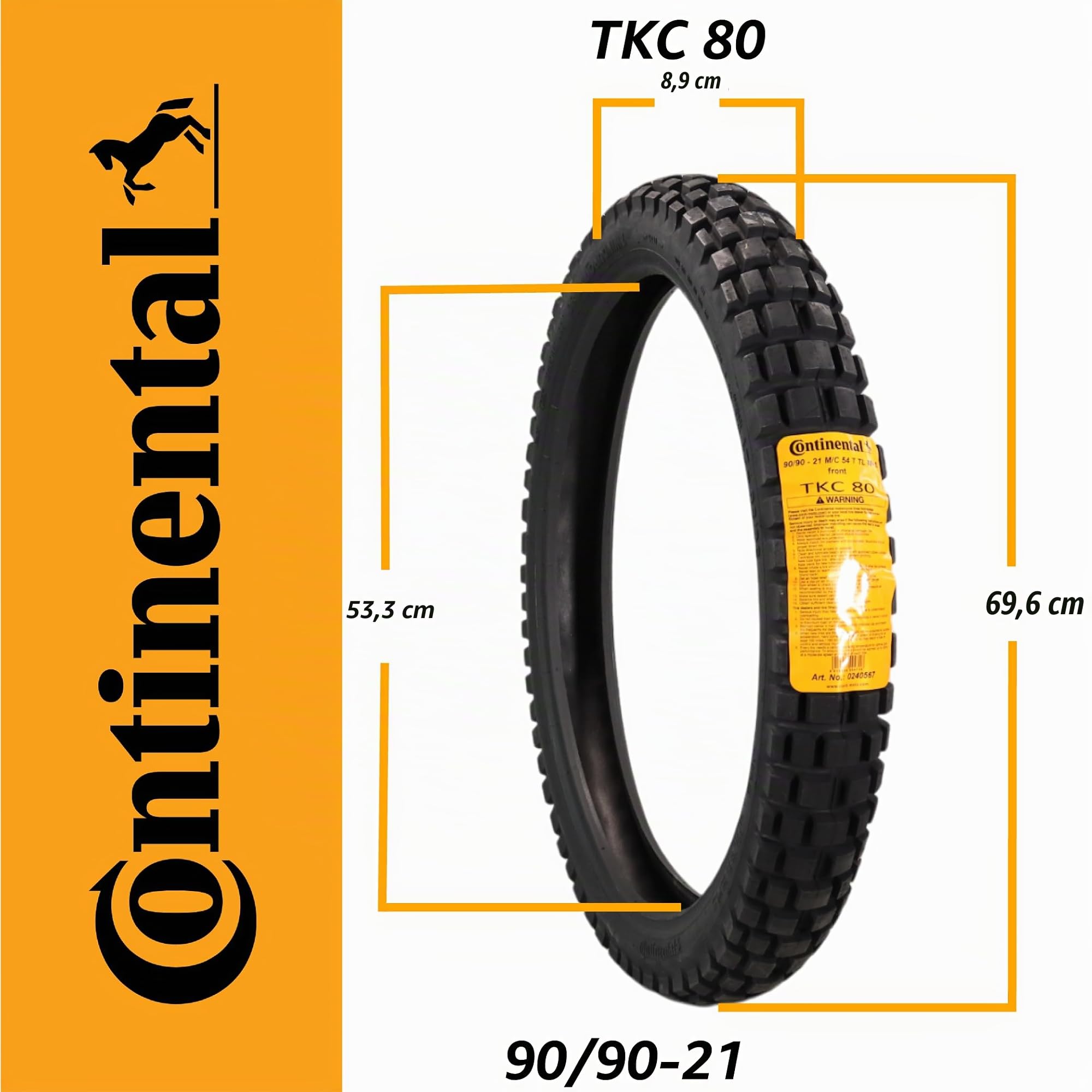 Continental TKC 80 Twinduro M+S - langlebiger Motorradreifen für Gelände- und Straßenfahrten für Abenteuerreisen