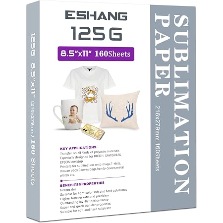 A-SUB Sublimation Paper 11x17" 125gsm - 110 Sheets For Inkjet Printers & Heat Transfer Projects
