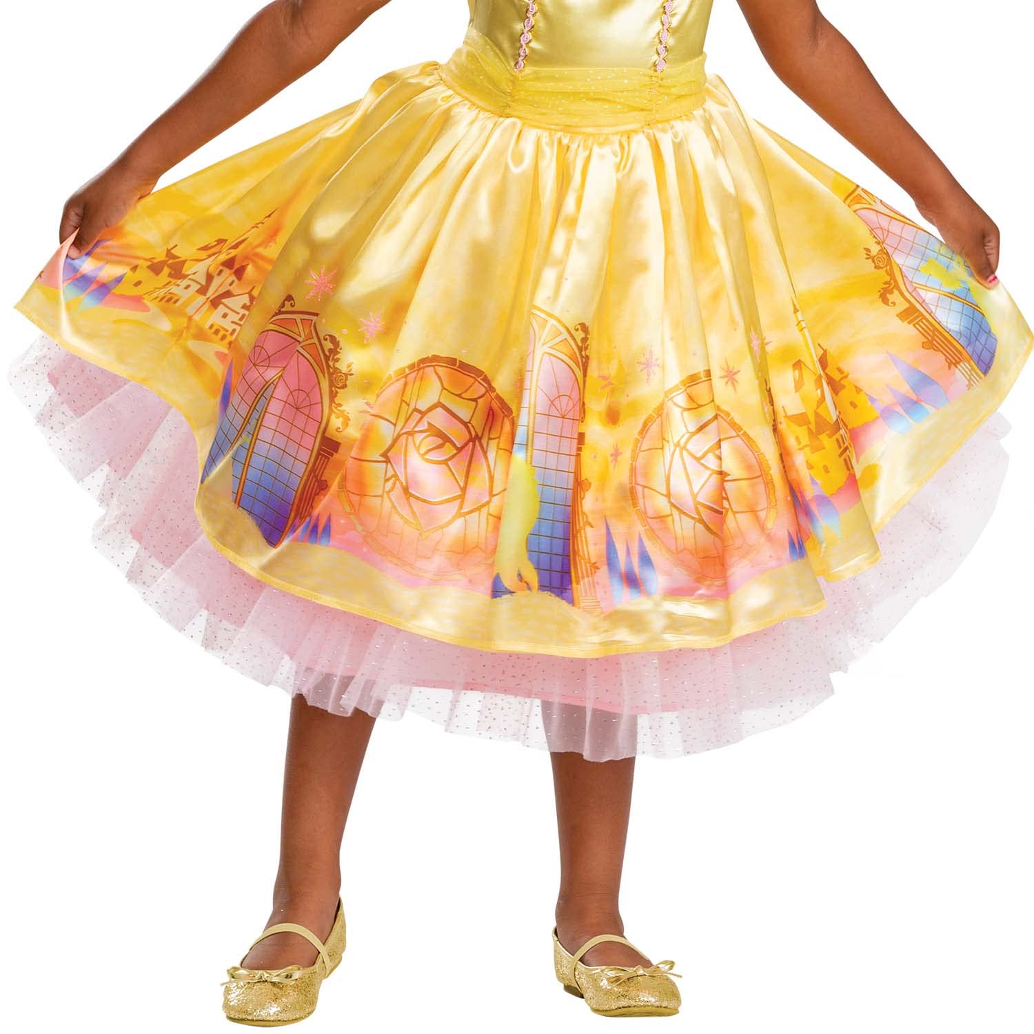 Disguise Costume da Bella per ragazze, costume ufficiale della principessa Bella e la Bestia Disney