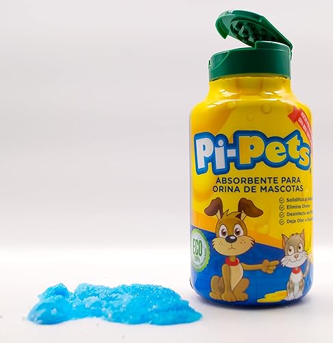 Miniatura 6 de PI-Pets Polvo solidificador y desodorante superabsorbente para orina de mascotas, aroma natural de eucalipto, agente gelificante de gel biológico,