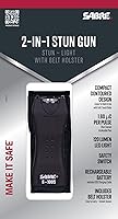 Vista 5 de SABRE Arma paralizante y linterna 2 en 1 con funda para cinturón, emite una potente carga de 1.60 microcoulombios (µC) que provoca dolor, linterna