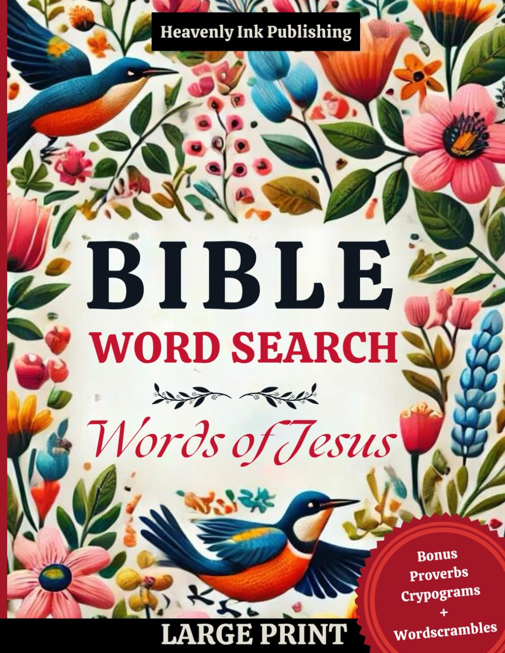Large Print Bible Word Search Words of Jesus Word Search