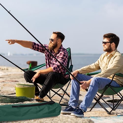 Miniatura 7 de 2 bolsas de repuesto para sillas de campamento, 36.2 x 9.8 pulgadas, poliéster plegable para exteriores, bolsa de almacenamiento grande con correa