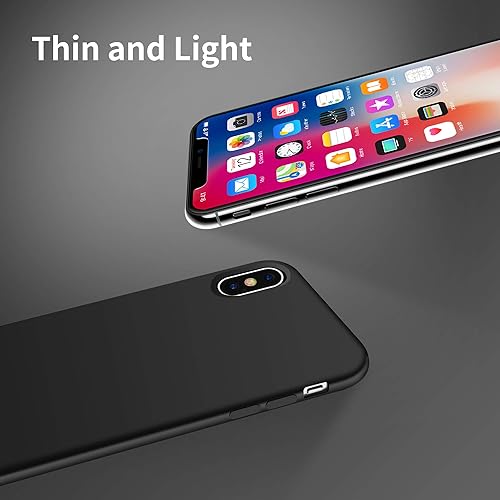 Miniatura 9 de OTOFLY Funda para iPhone X, serie sedosa y suave al tacto, funda protectora de goma de silicona suave de alta calidad, compatible con Apple iPhone X