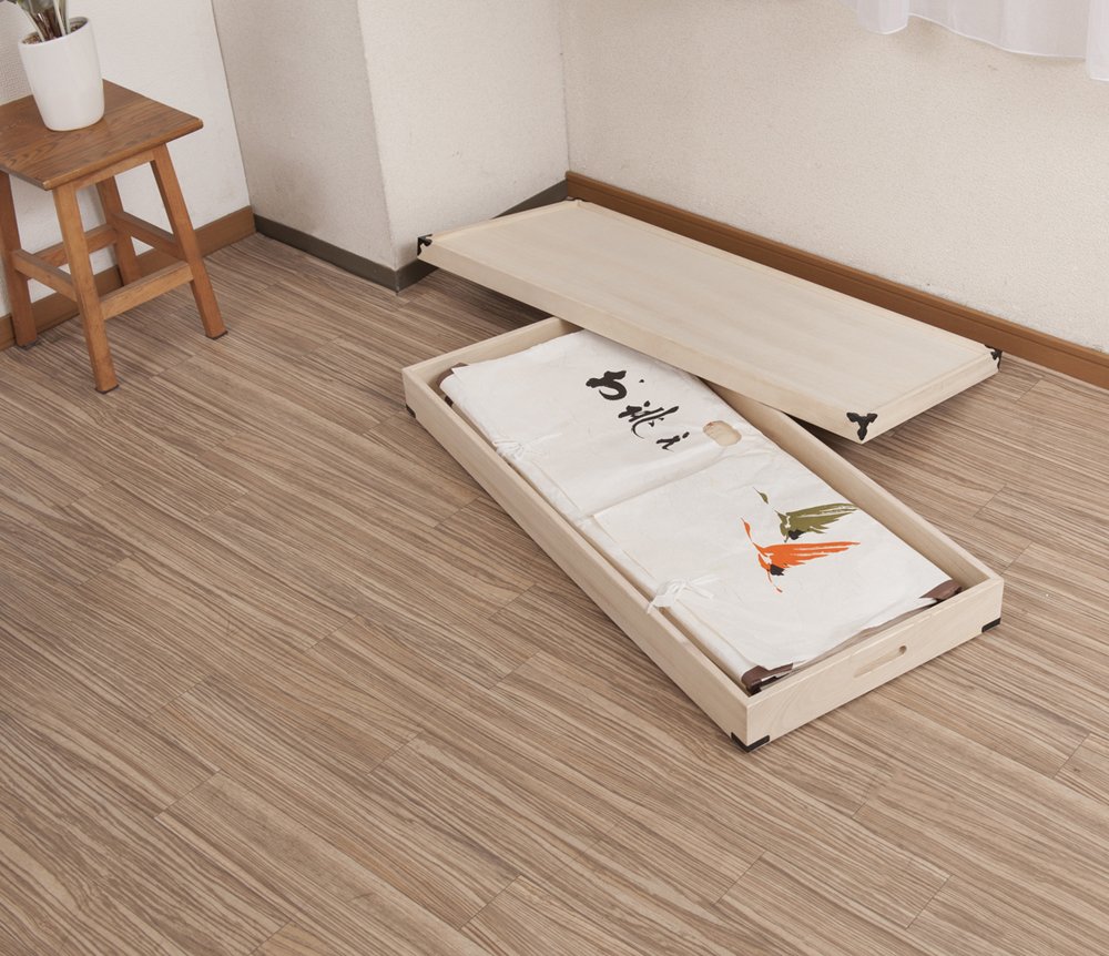 Amazon｜桐衣装箱 1段 高さ12cm 隅金具付 GB-0001｜収納ケース