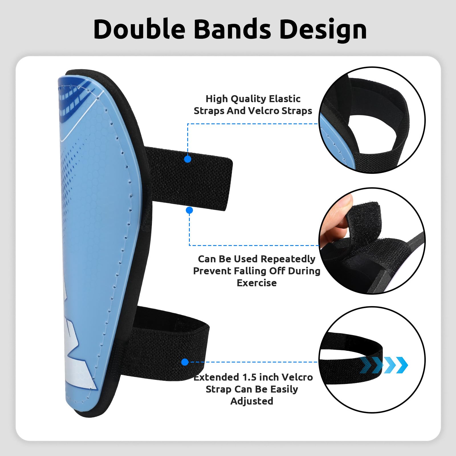 Shin Pads Football Youth Kids, Shin Guard for Boys Girls Teenagers 2-18 Years Old - Image 3