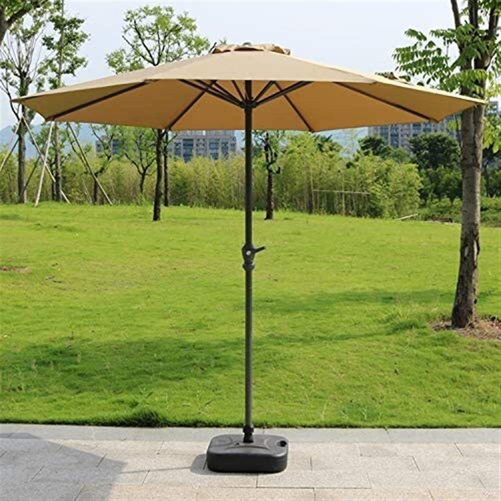 Tempera Ombrellone Da Giardino 2,8m – Inclinazione Automatica A Manovella, Palo Robusto, Tettoia Anti Sbiadimento, Grigio