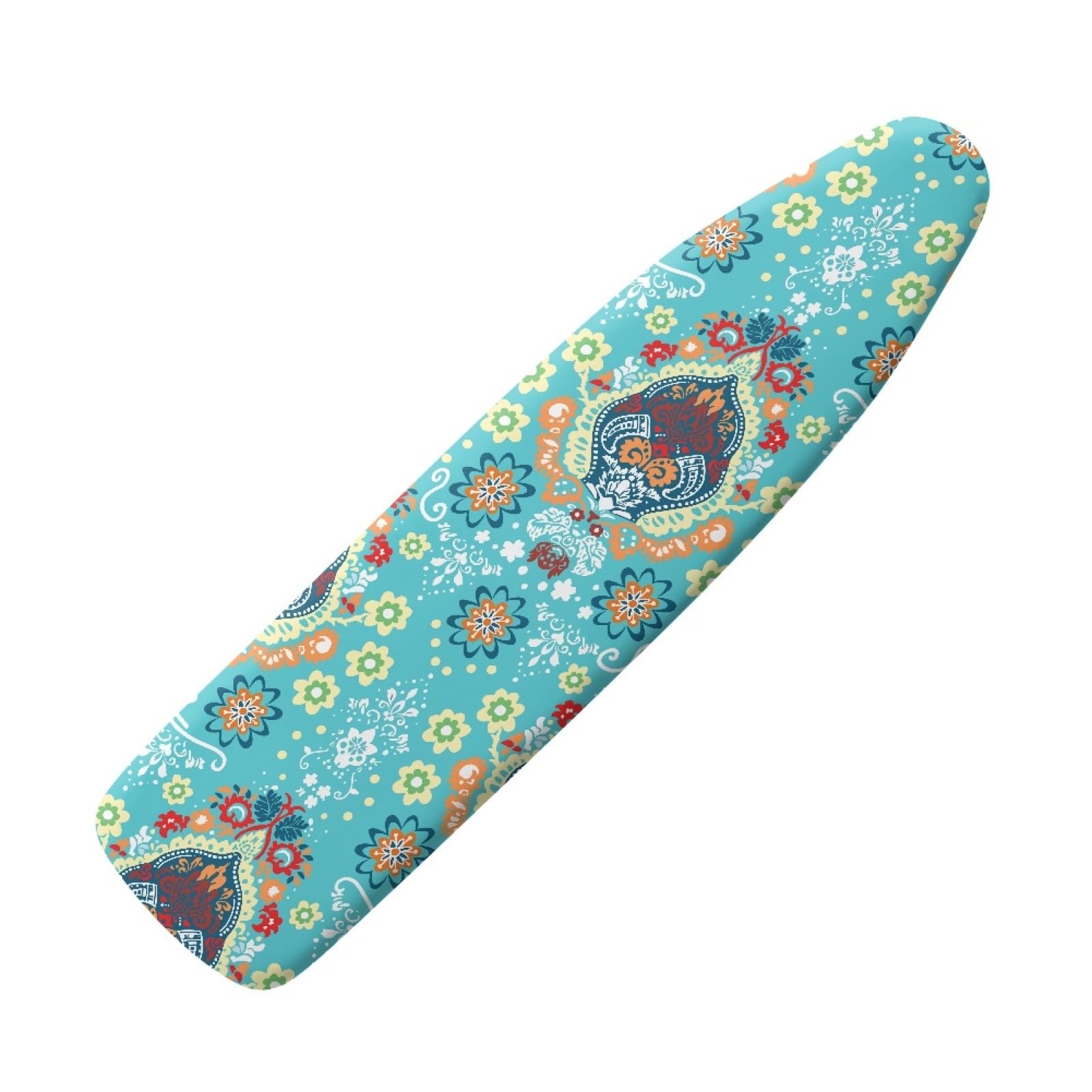Elasticated Ironing Board Covers 125 X 45 Orange Blue Universal iron board covers and Padding,Adjustable Fastener,Durable,Washable,Easy to Install,Slip-resistant and heat-resistan