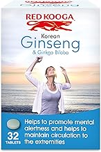 Red Kooga Ginseng Multivitamins and Minerals, with Vitamins B2, B6 and 12 and Niacin, Zinc and Iron, Pack of 32 Tablets