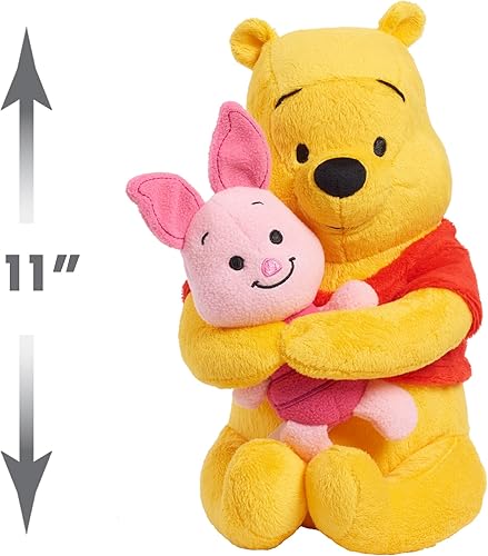 Miniatura 3 de Disney Just Play - Peluche de Winnie the Pooh y Piglet de Classics, Lil Friends, juguetes para niños de 2 años en adelante