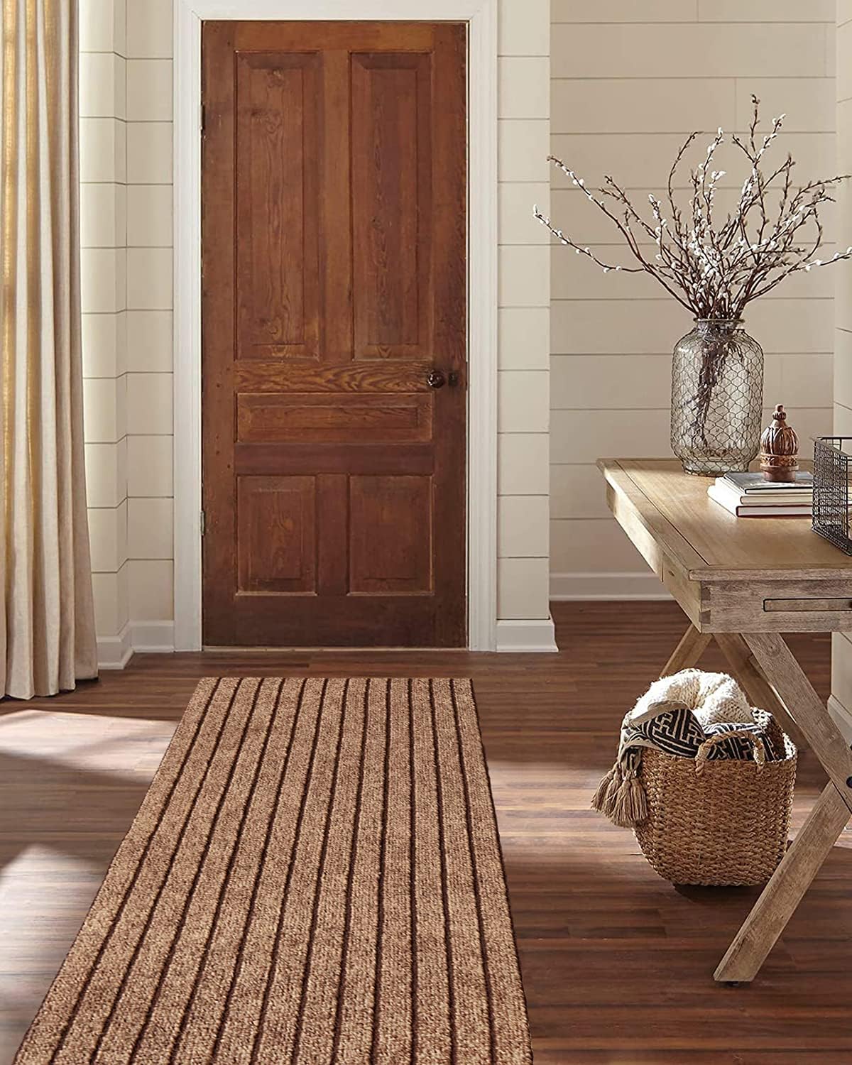 Custom Size Backed NonSlip Area Rugs Runner, Easy Clean