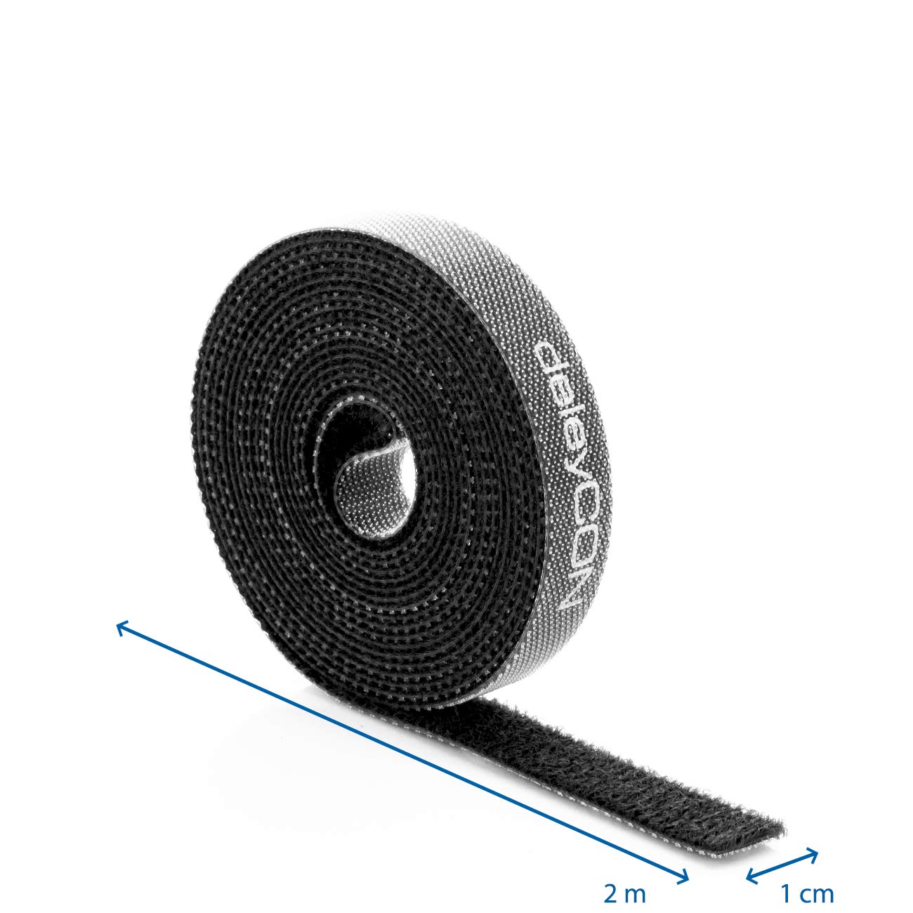 Klett-Kabelbinder Rolle – 10 Mm X 5 M, Wiederverwendbar, Frei Zuschneidbar, Für Kabelmanagement