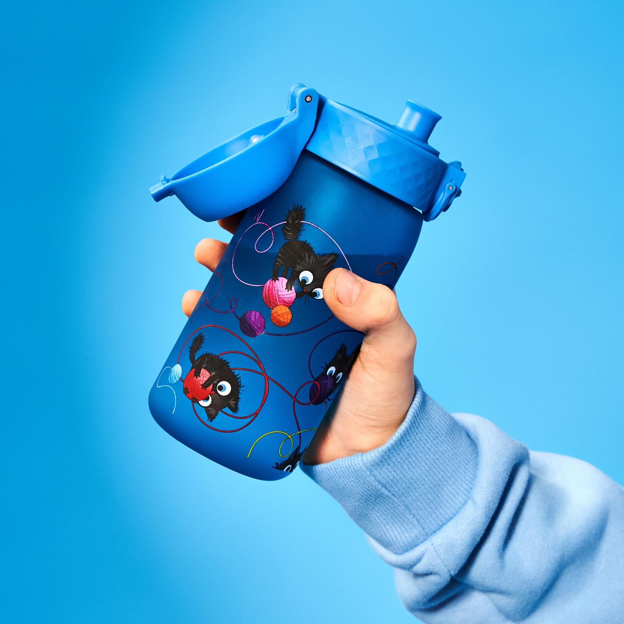 Ion8 Kids Water Bottle, 350 ml/12 oz, Leak Proof, Easy to Open, Secure Lock, Dishwasher Safe, BPA Free, Carry Handle - Image 3