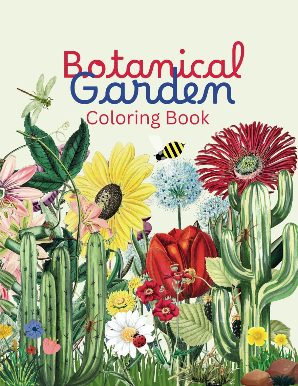 Botanical Flowers Coloring Book: Botanical Garden Flowers Coloring Book for Adults. Relaxation and Stress relief.