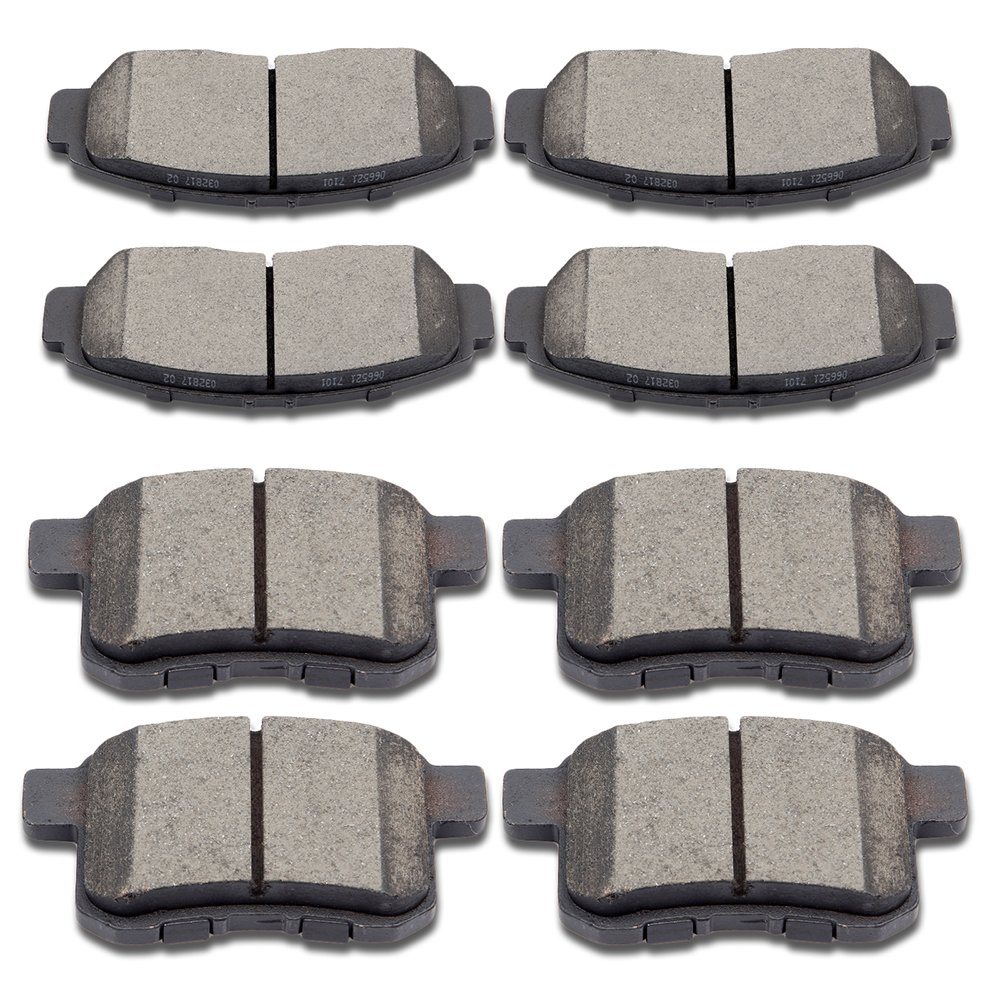 cciyu D787 D1336 Front &amp; Rear Professional Ceramic Brake Pads Set fit For 2010 For Acura TSX 2008-2010 For Honda For Accord