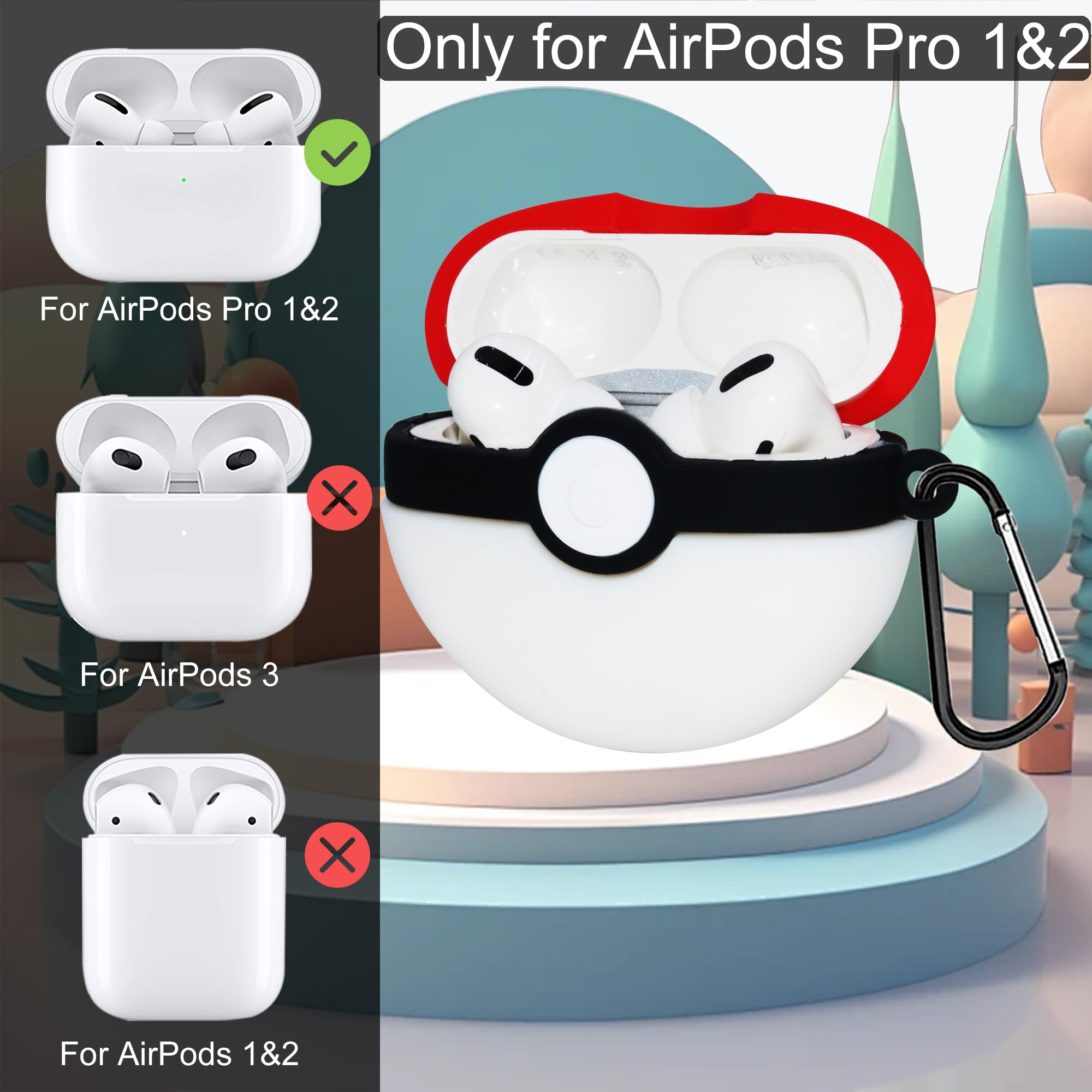 Amazon.com: 9in1 Kit for AirPods Pro 2nd Generation Case - Cute