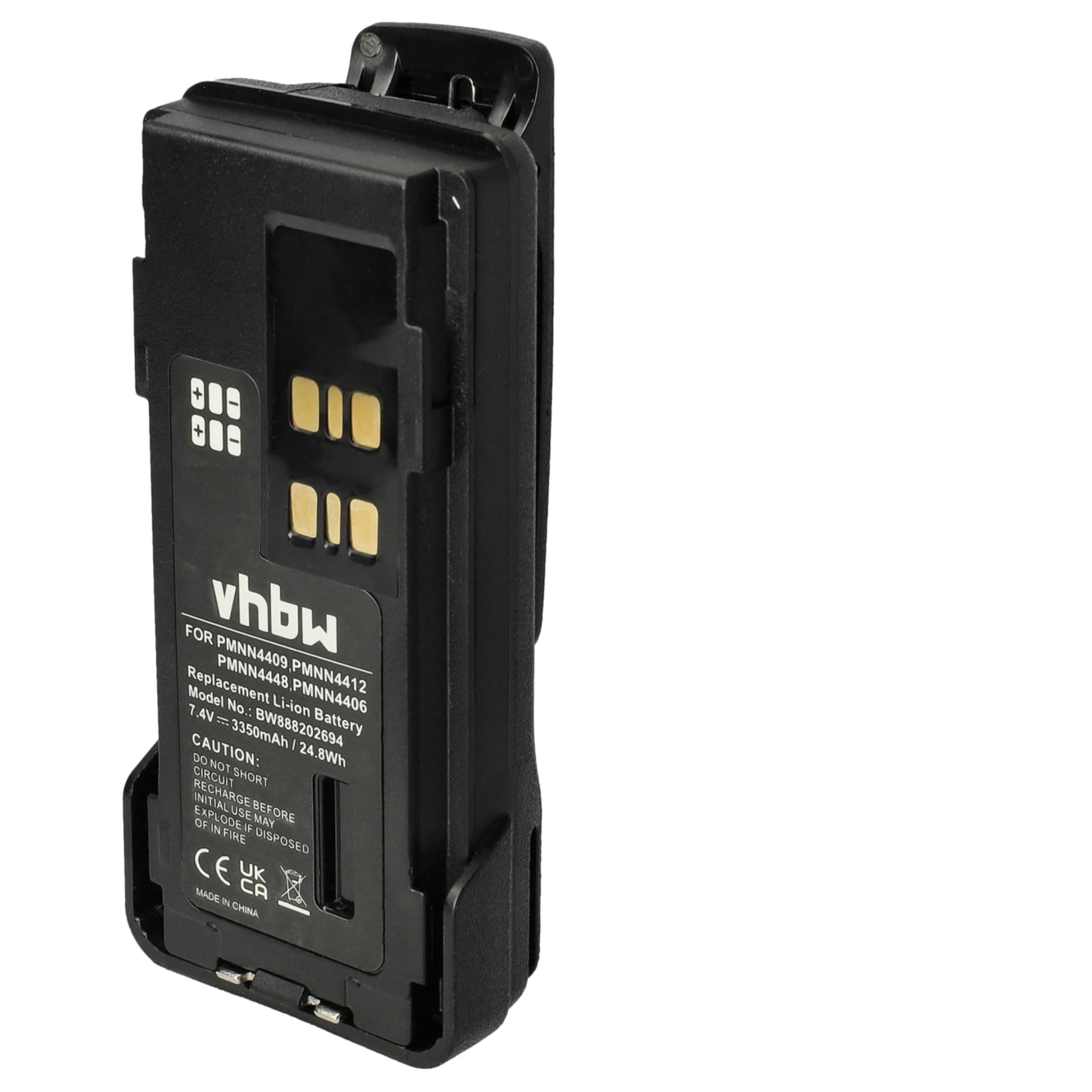Bateria kompatybilna Motorola DP4800 DP4601 GP328D DP4600 DP4801 3350mAh 7,4V Li-Ion z klipsem