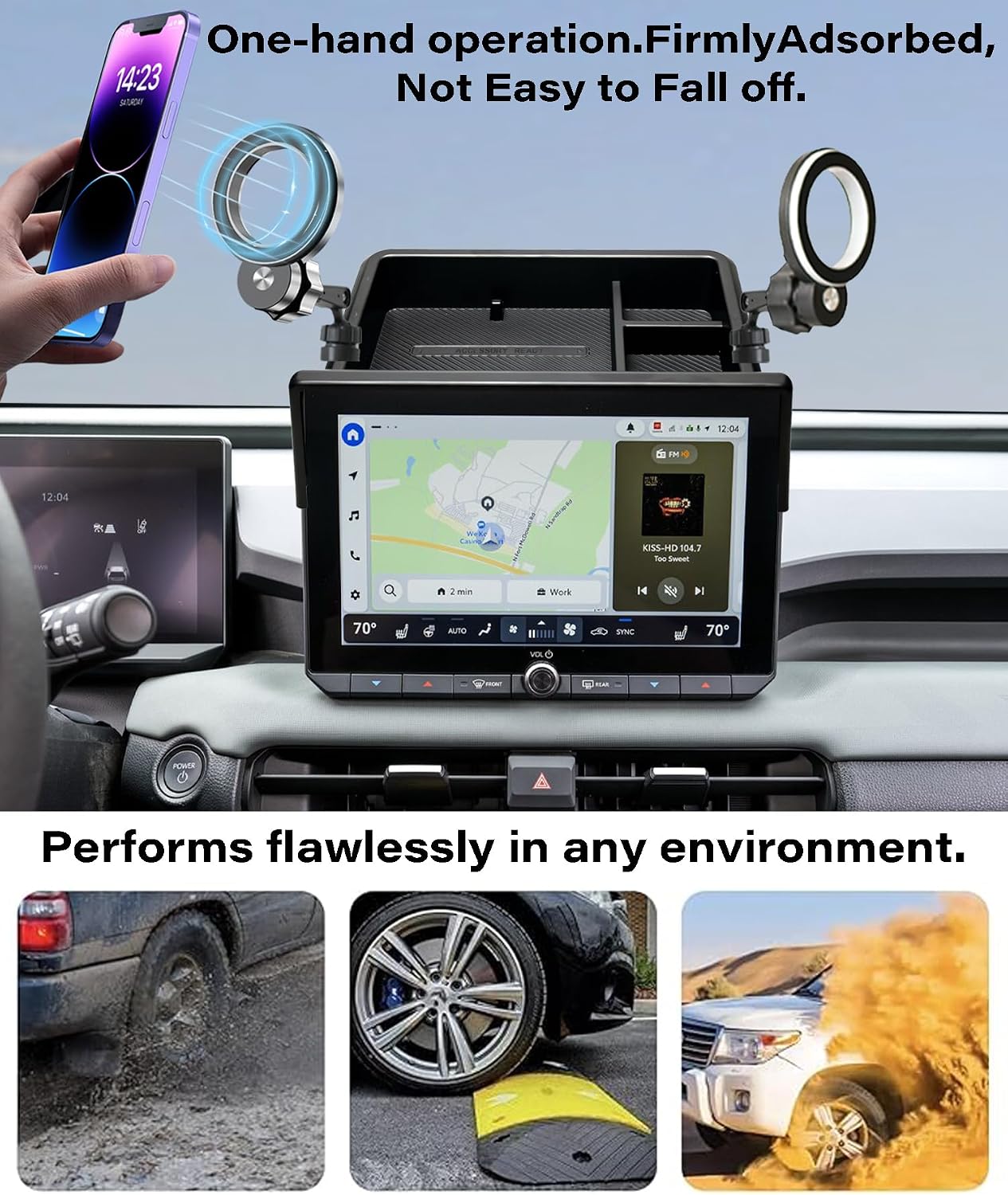 Car Phone Holder for Toyota RAV4/RAV4 Hybrid 2026 10.5" Screen Accessories