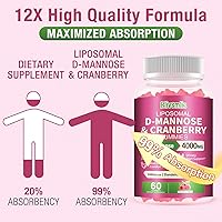 Vista 2 de Gomitas D-manosa para apoyo a la salud urinaria, suplemento dietético