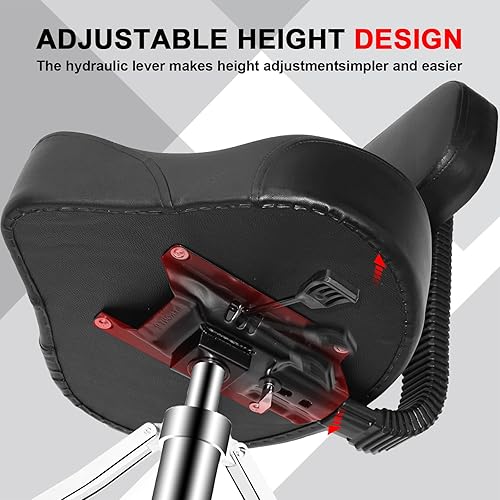 Miniatura 7 de soulmate Taburetes de tambor con altura ajustable y acolchado para asiento de tambor con baquetas de 5 A, patas antideslizantes, silla de tambor