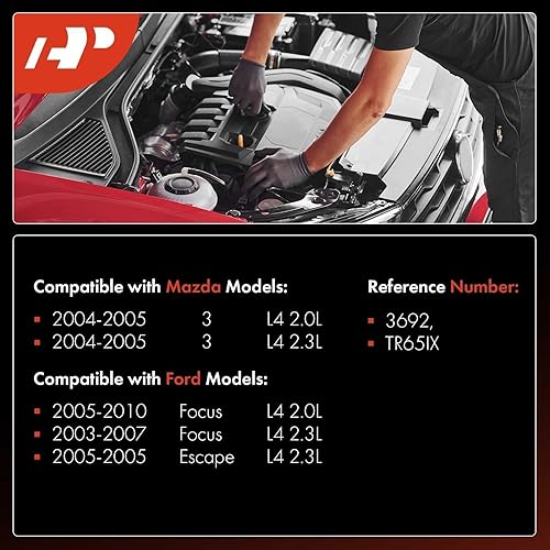 Miniatura 2 de A-Premium Iridium Platinum Bujías compatibles con Ford Focus 2003-2010, Escape 2005 y Mazda 3 2004-2005, 2.0L 2.3L, paquete de 4